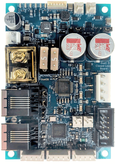 Photograph of a Duet 3 1HCL board shown from above