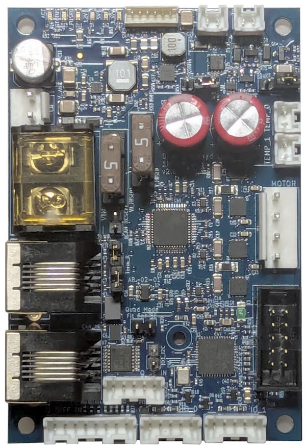 Photograph of a Duet 3 1HCL v2.0 board shown from above